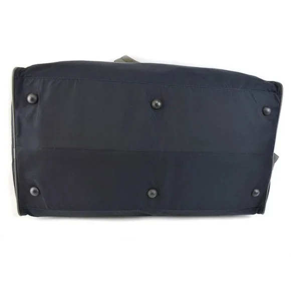 PRADA "Linea Rossa": Navy Blue, Tessuto Nylon & Logo Duffel/Weekender Bag (td) - Picture 8 of 13